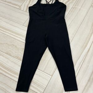 Calia by Carrie Underwood Black Strappy-Back bodysuit